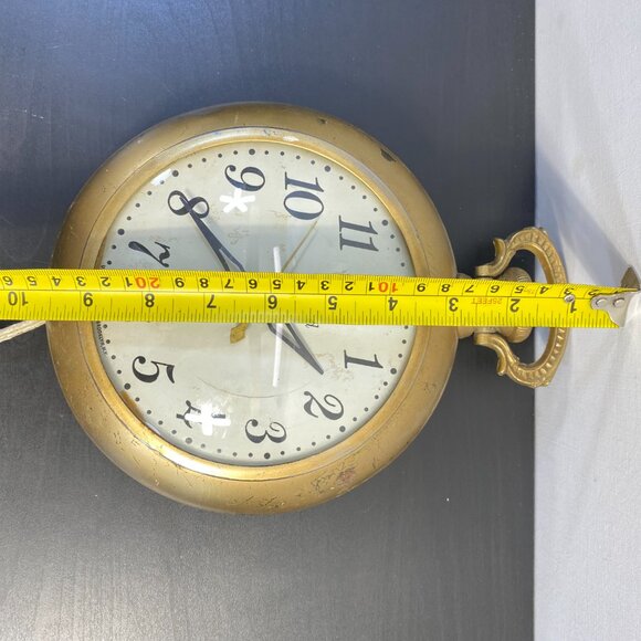 Vintage Working UNITED CLOCK CORP Brooklyn ny, U.S.A Watch Mid Century Wall Cloc - Picture 7 of 10